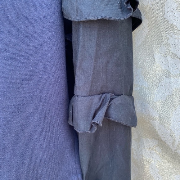 Lane Bryant plus size 18/20 two-tone blouse ruffled long sleeves sold out! - Picture 5 of 8